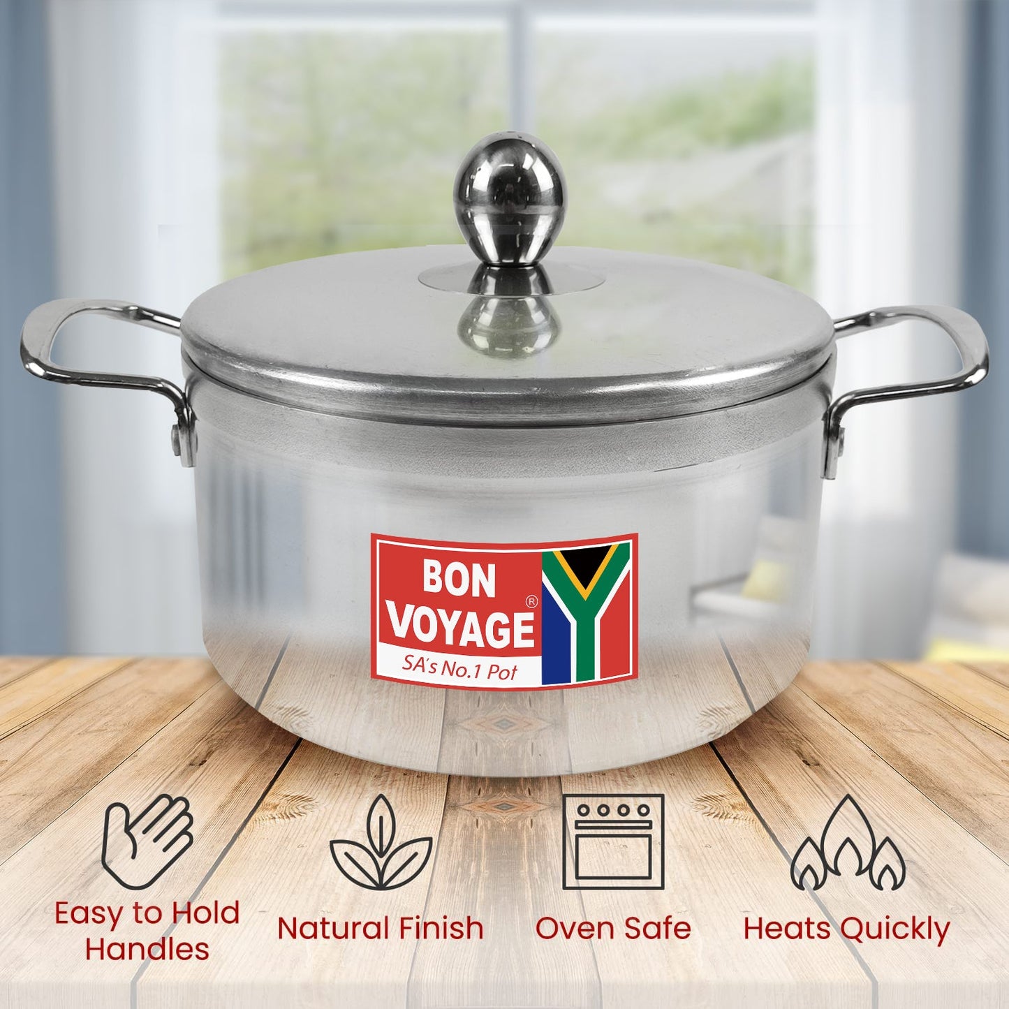 Bon Voyage Ace 10 Piece Aluminium Casseroles With Steel Handles A7