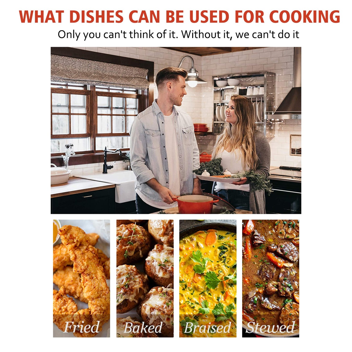 BV Cast Iron Round Casserole Pot 20cm