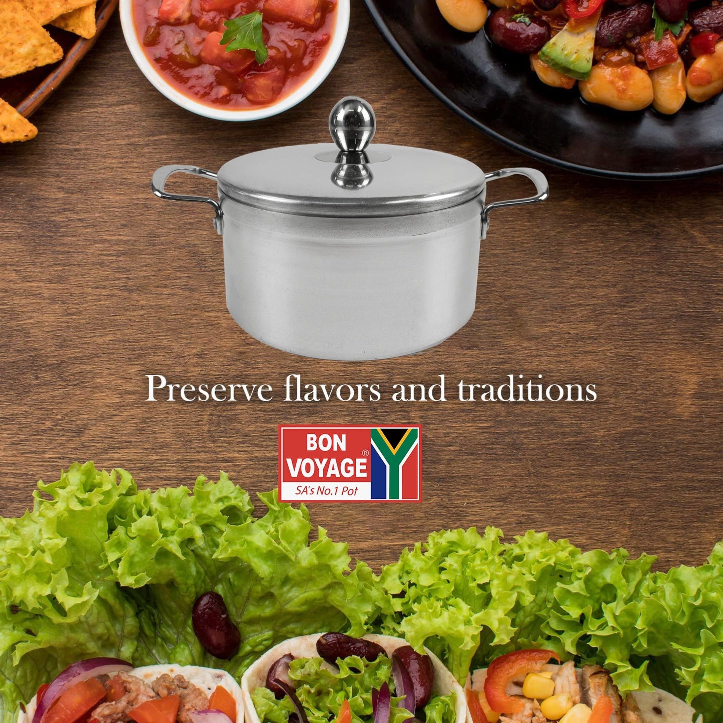 Bon Voyage Ace 10 Piece Aluminium Casseroles With Steel Handles A7