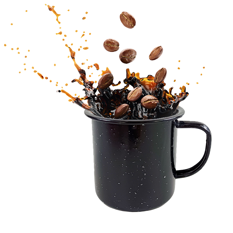 Dove Enamel 8cm Mug Premier Quality Blue Outer Black Inner