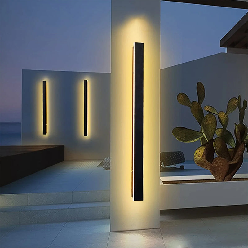 Outdoor Long Strip B120cm Wall Lamp