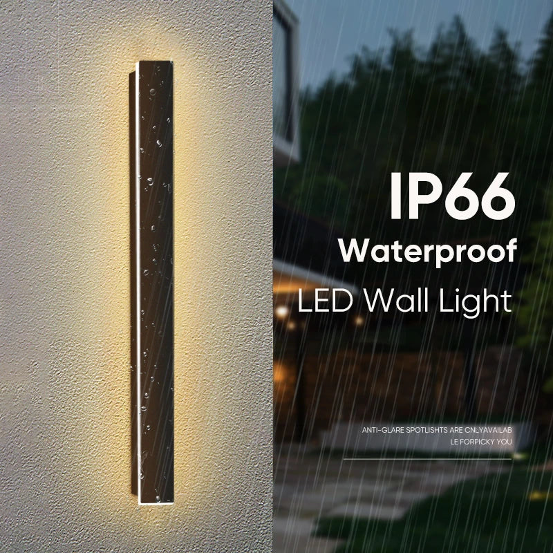 Outdoor Long Strip B60cm Wall Lamp