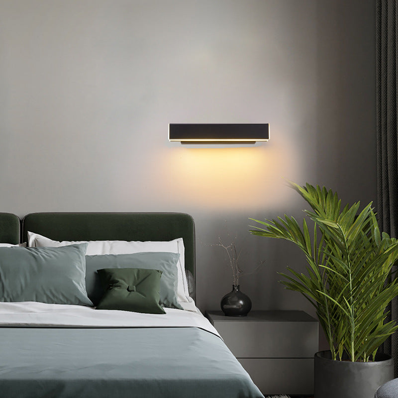 Black Rotatable Bedside Wall Lamp