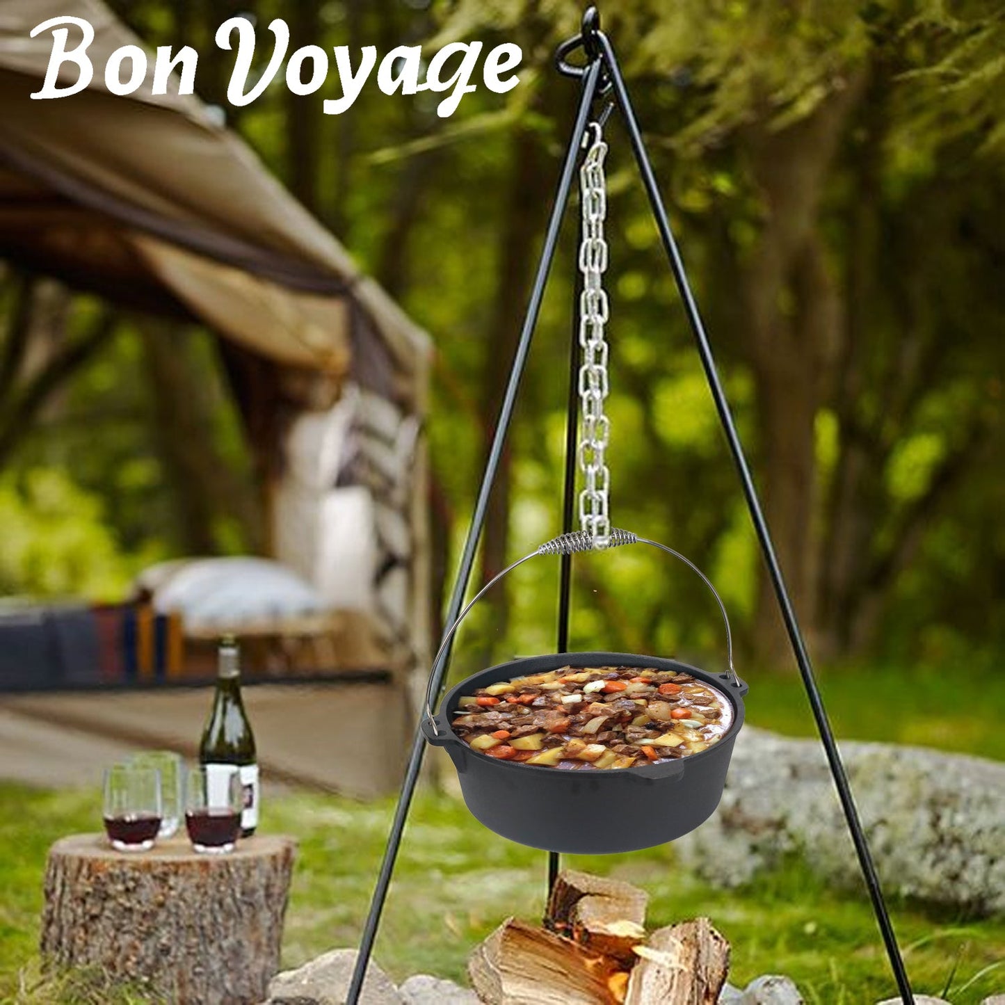 Bon Voyage Cast Iron Dutch Oven Potjie Pot