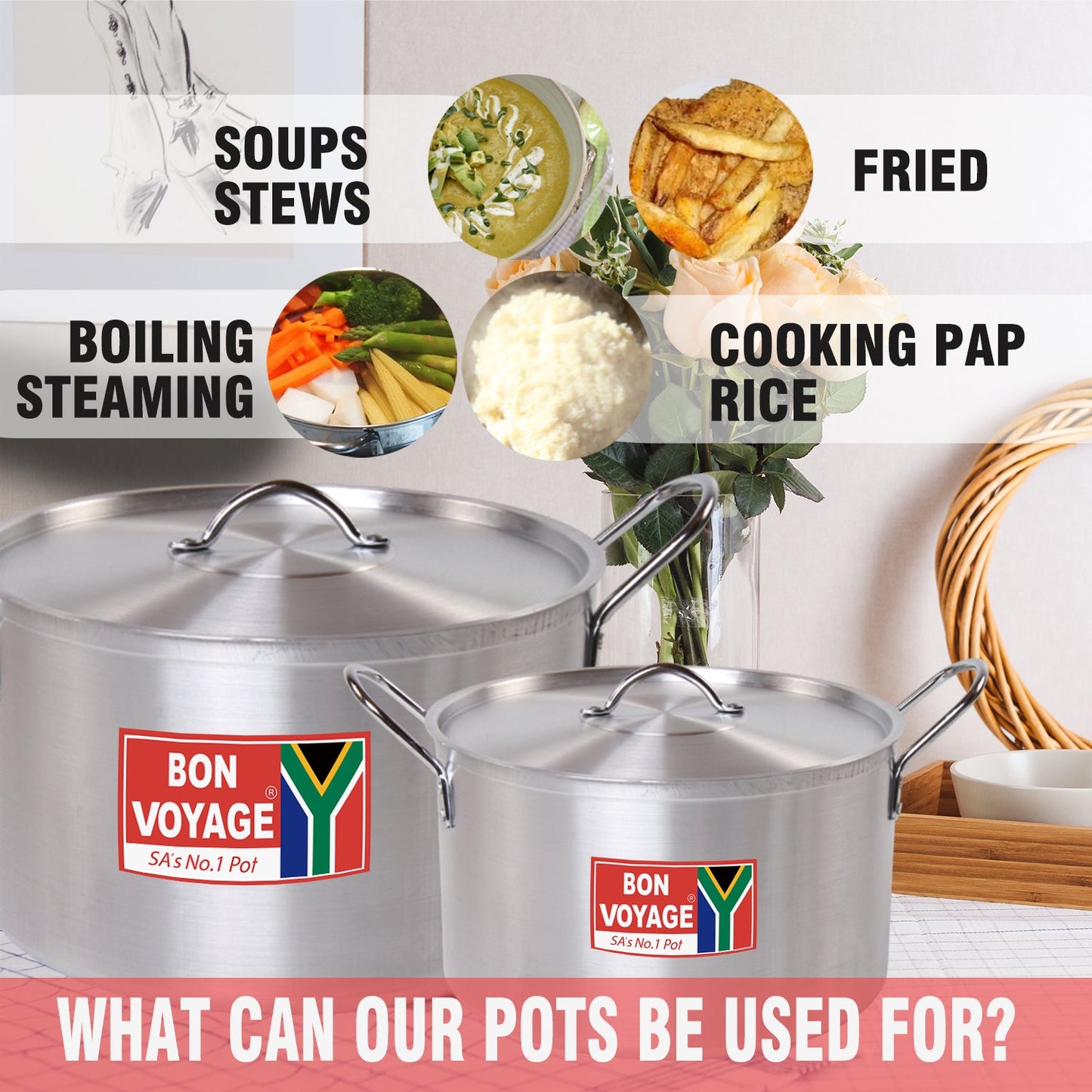 Bon Voyage Extra Heavy Duty Catering Pot individual