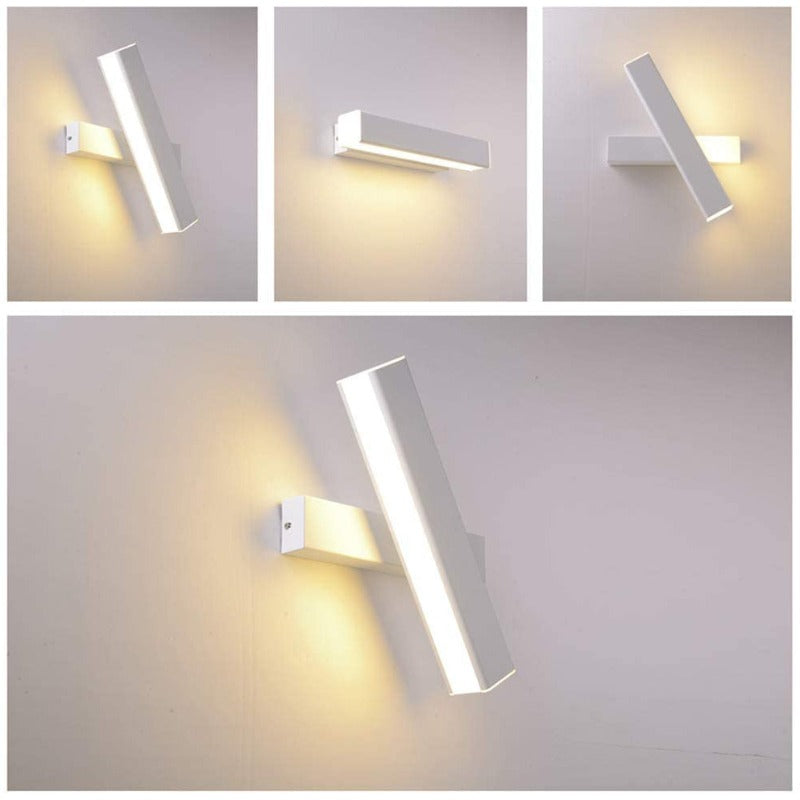 White Rotatable Bedside Wall Lamp