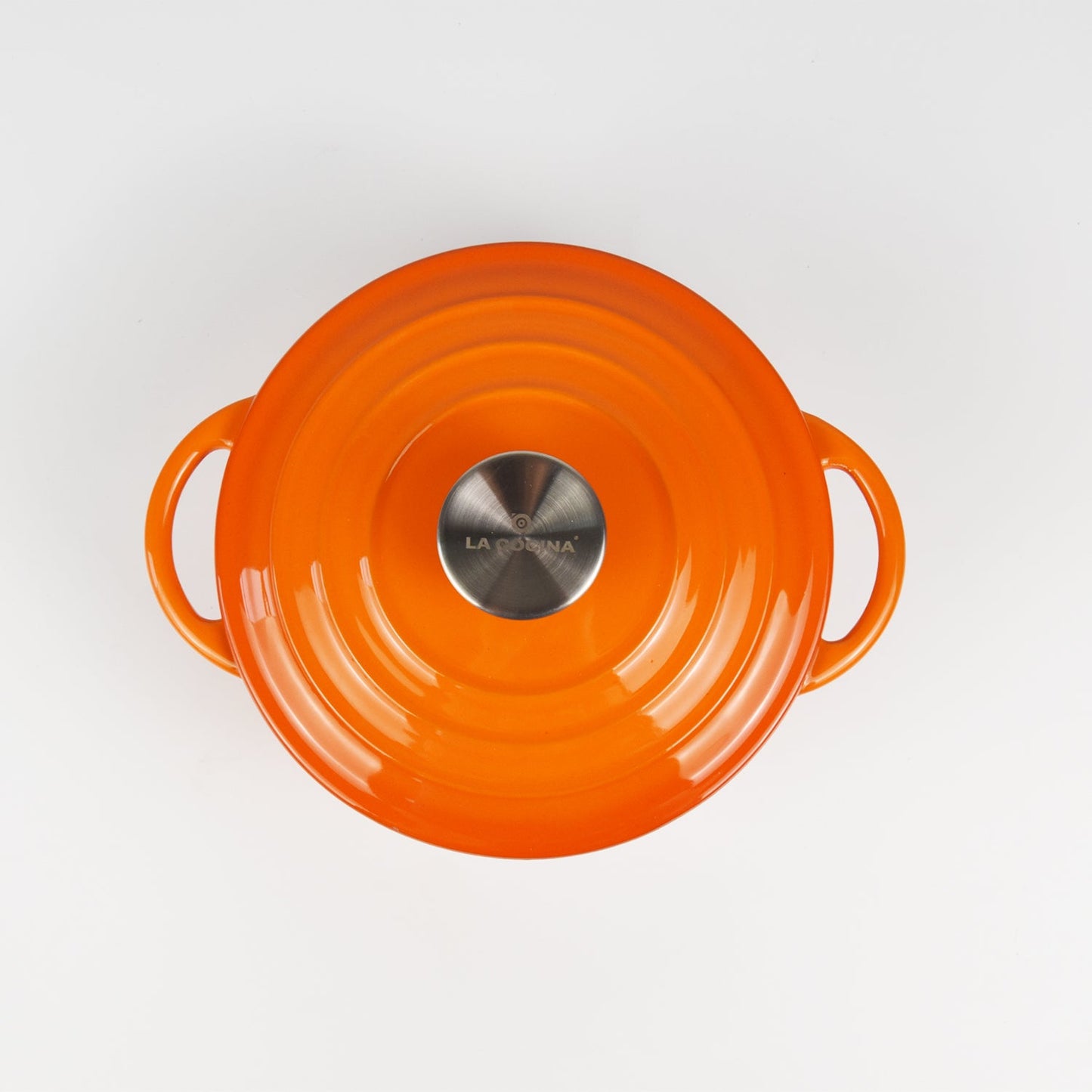 La Cocina 7 Piece Amber Cast Iron Enamel Cookware Set