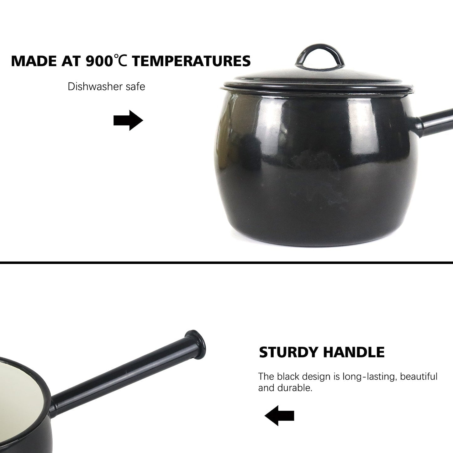 New World Enamel Belly Pot