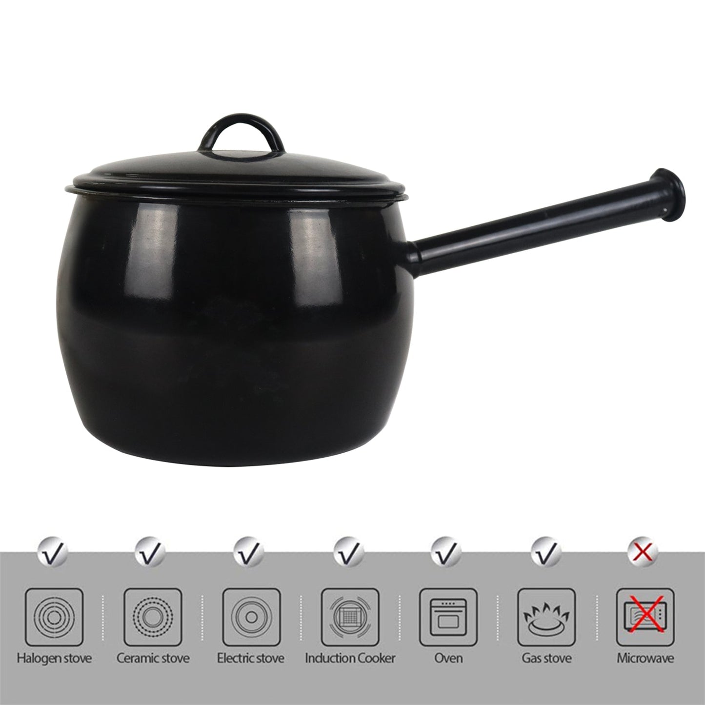 New World Enamel Belly Pot