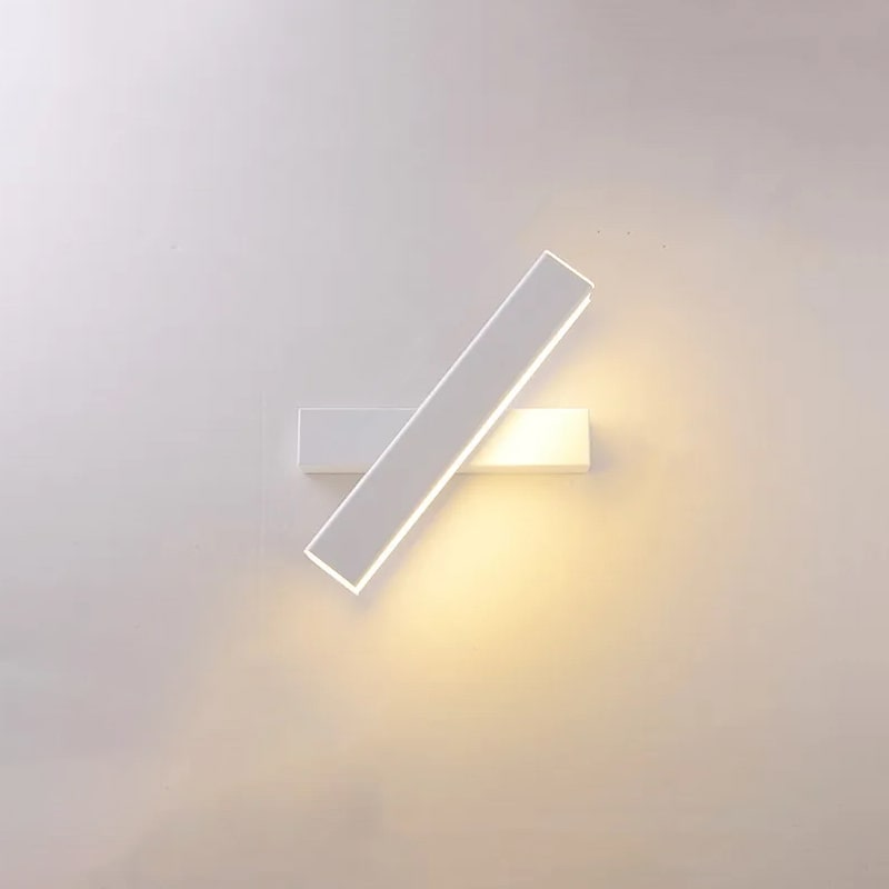 White Rotatable Bedside Wall Lamp