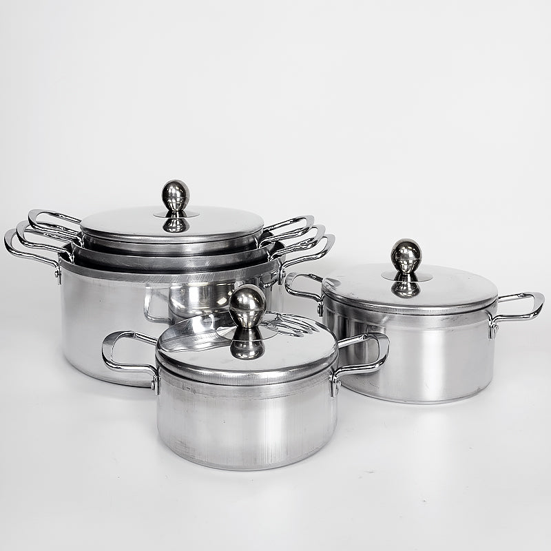 Bon Voyage Ace 10 Piece Aluminium Casseroles With Steel Handles A7