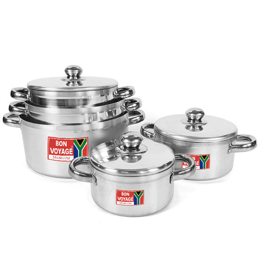 Bon Voyage Queen 10 Piece Pots Set with SS Handles
