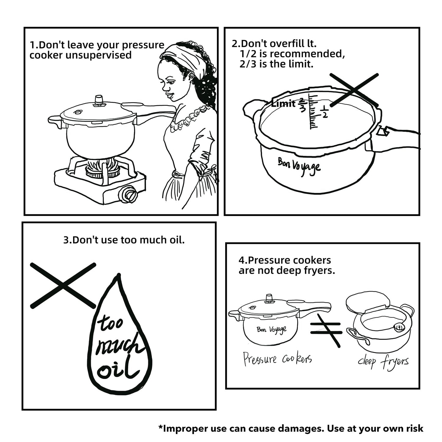 Bon Voyage Stainless Steel Pressure Cooker