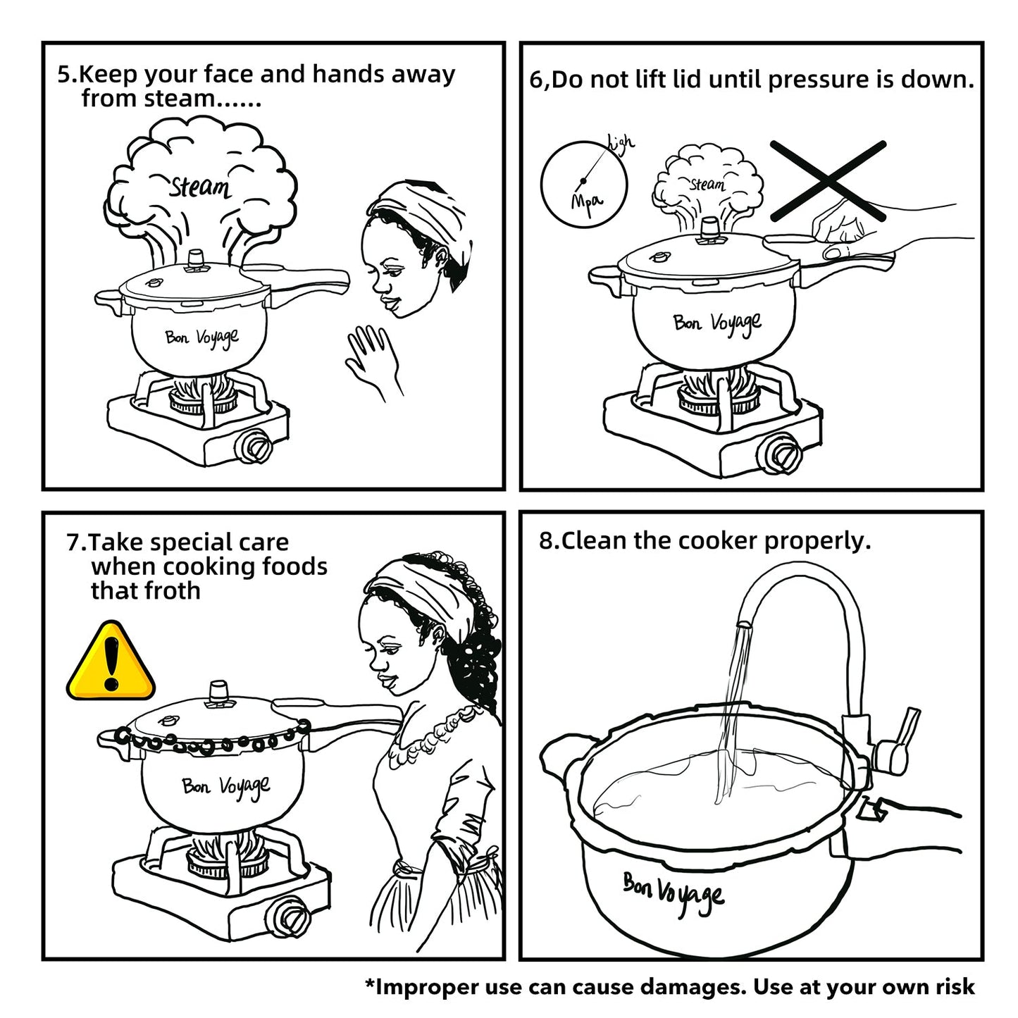 Bon Voyage Stainless Steel Pressure Cooker