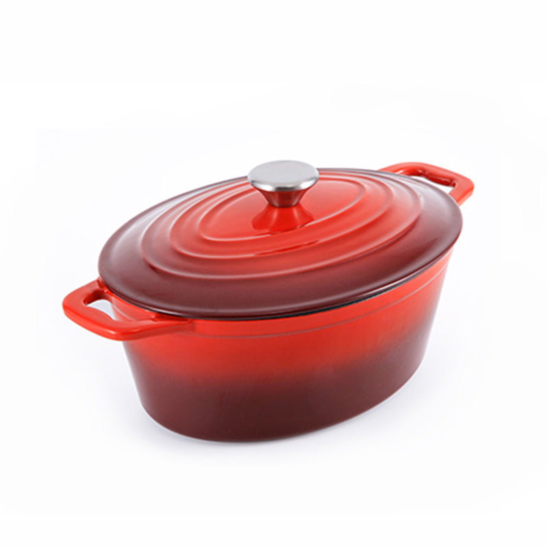 BV Cast Iron Oval Casserole Pot 28cm