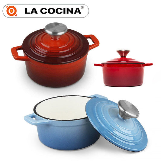La Cocina Cast Iron Mini Casserole 14cm 0.95L