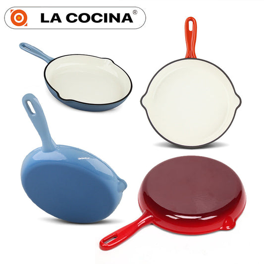 La Cocina Cast Iron Frypan Fry Pan Skillet 26cm (one piece only)
