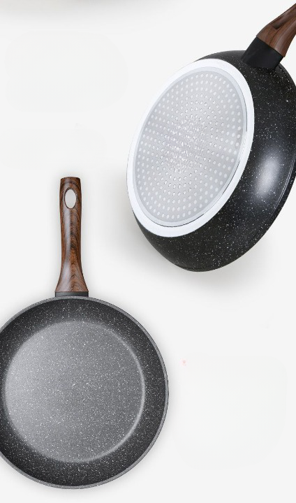 Big5 Greenis Non-Stick Aluminium Frypan Skillet with Marble Coating & Durable Bakelite Handle