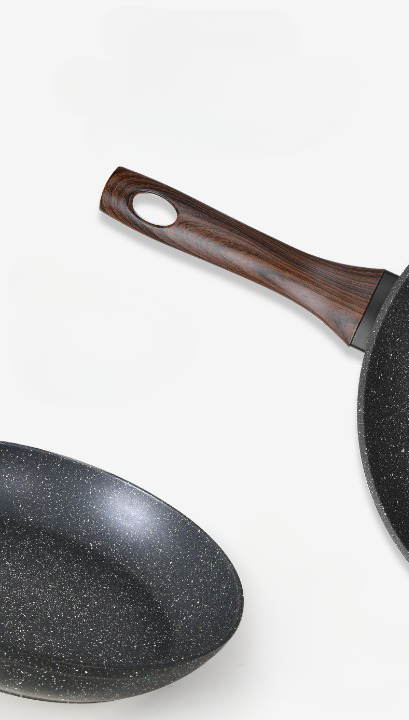 Big5 Greenis Non-Stick Aluminium Frypan Skillet with Marble Coating & Durable Bakelite Handle