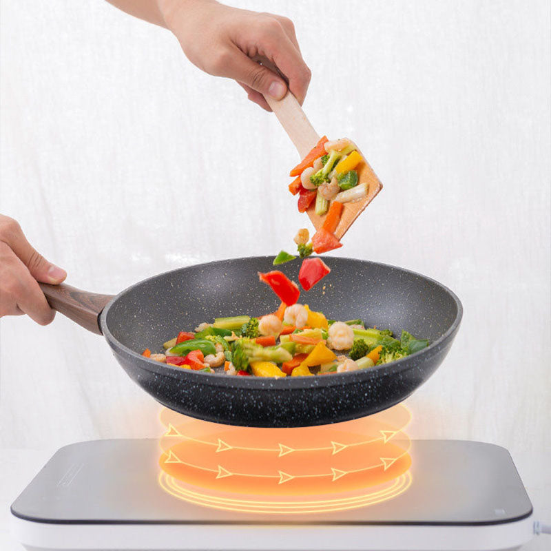 Big5 Greenis Non-Stick Aluminium Frypan Skillet with Marble Coating & Durable Bakelite Handle