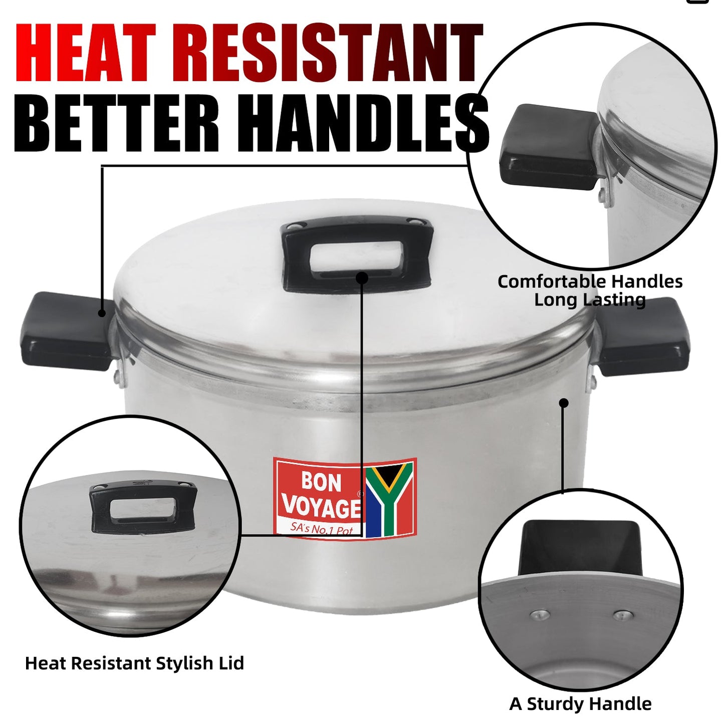 Bon Voyage 10 Piece Pots Set with Bakelite Handles