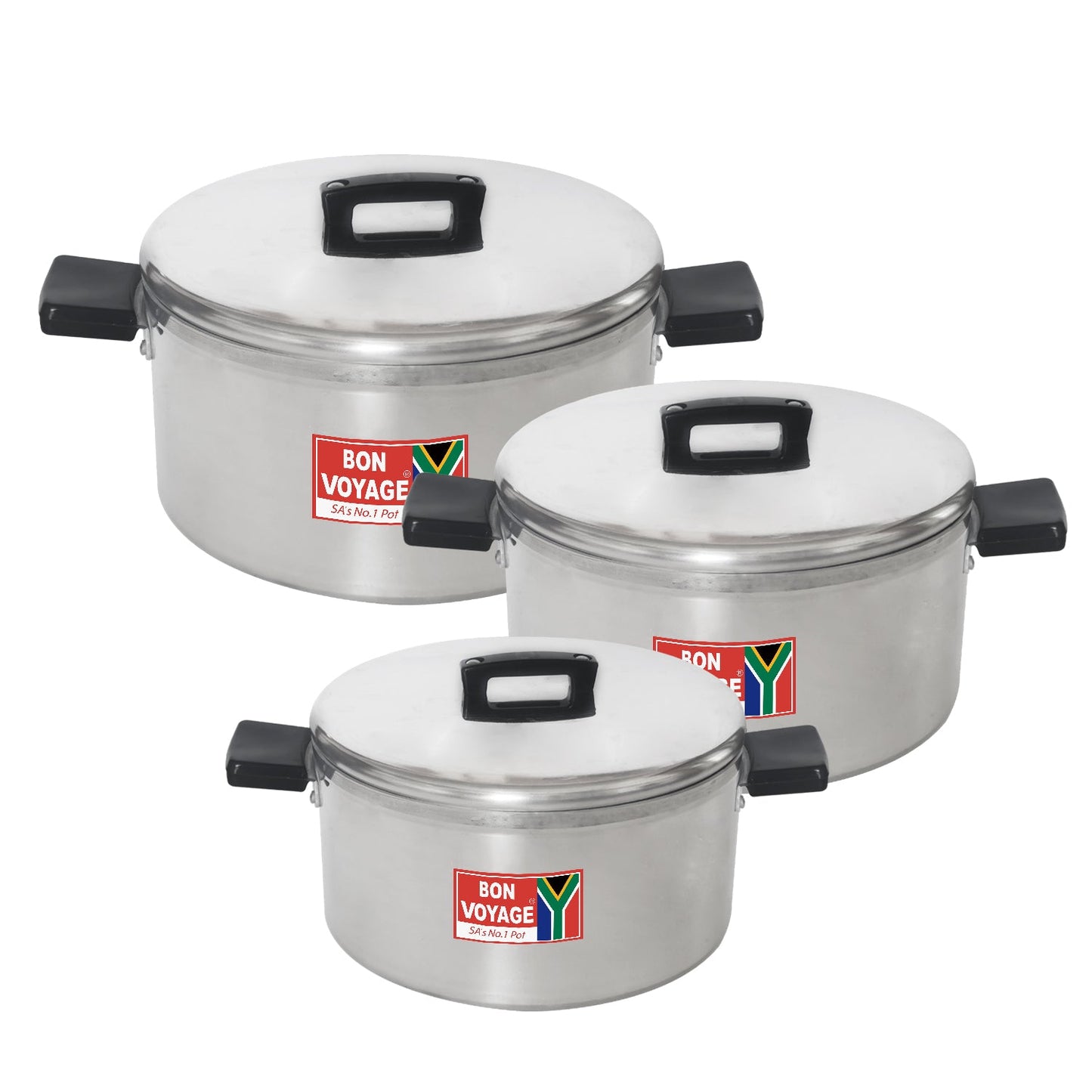 Bon Voyage 6 Piece Pots Set with Bakelite Handles