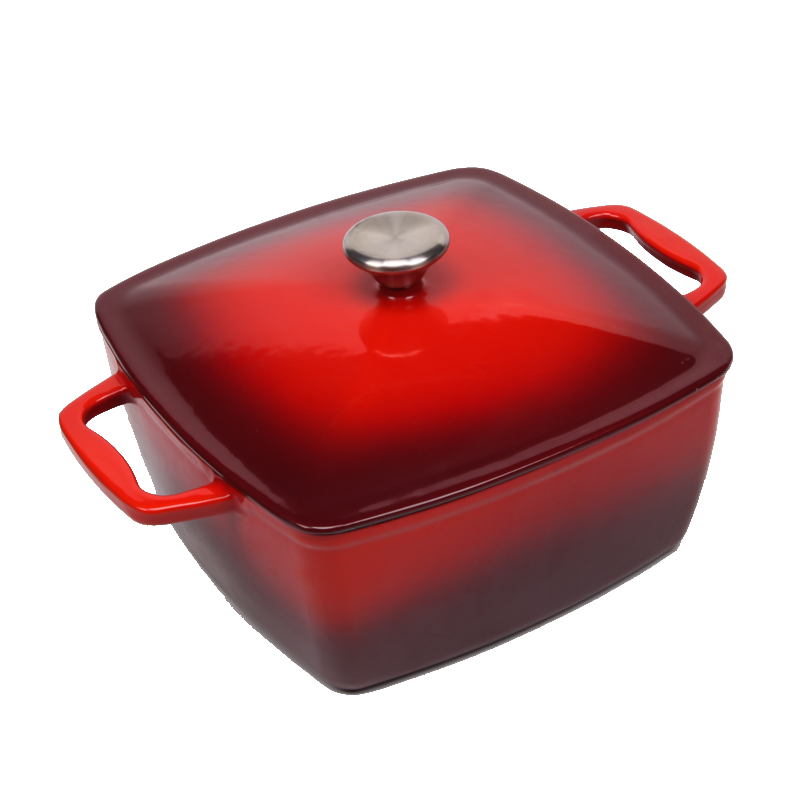 BV Cast Iron Rectangular Casserole Pot 24cm