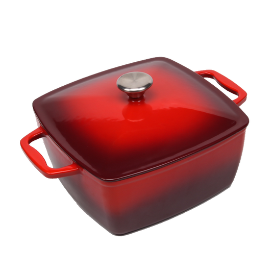 BV Cast Iron Rectangular Casserole Pot 24cm