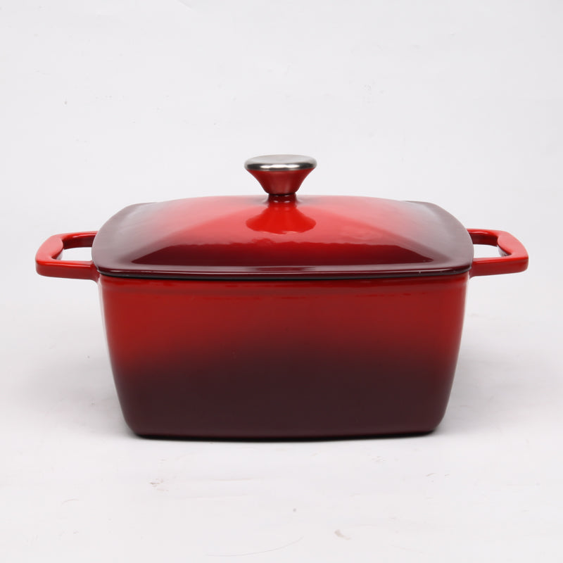 BV Cast Iron Rectangular Casserole Pot 24cm