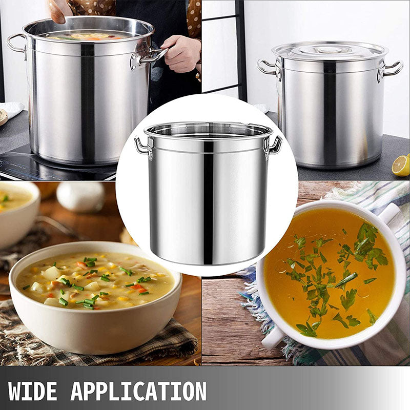 Capsule Sandwich Bottom Stainless Steel Stockpot (ST25) Stock Pot