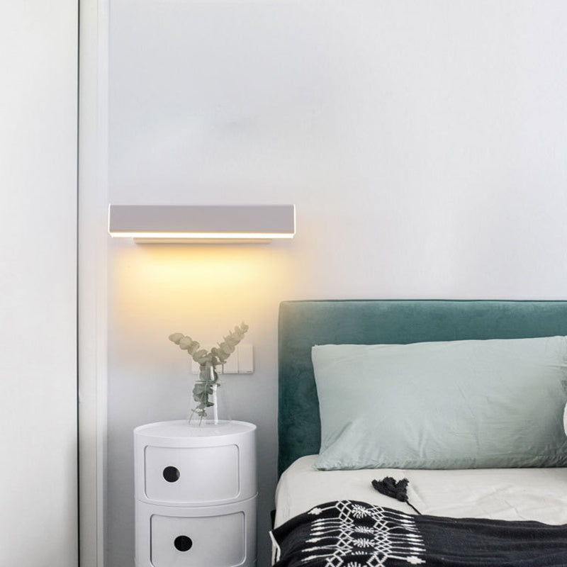 White Rotatable Bedside Wall Lamp