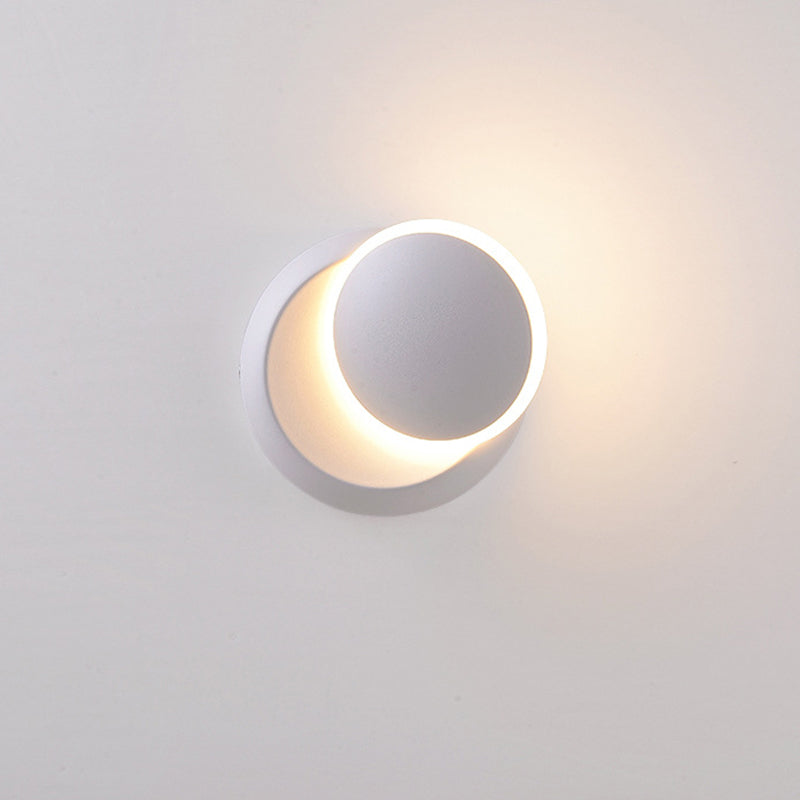 White LED Rotatable Moon Wall Lamp