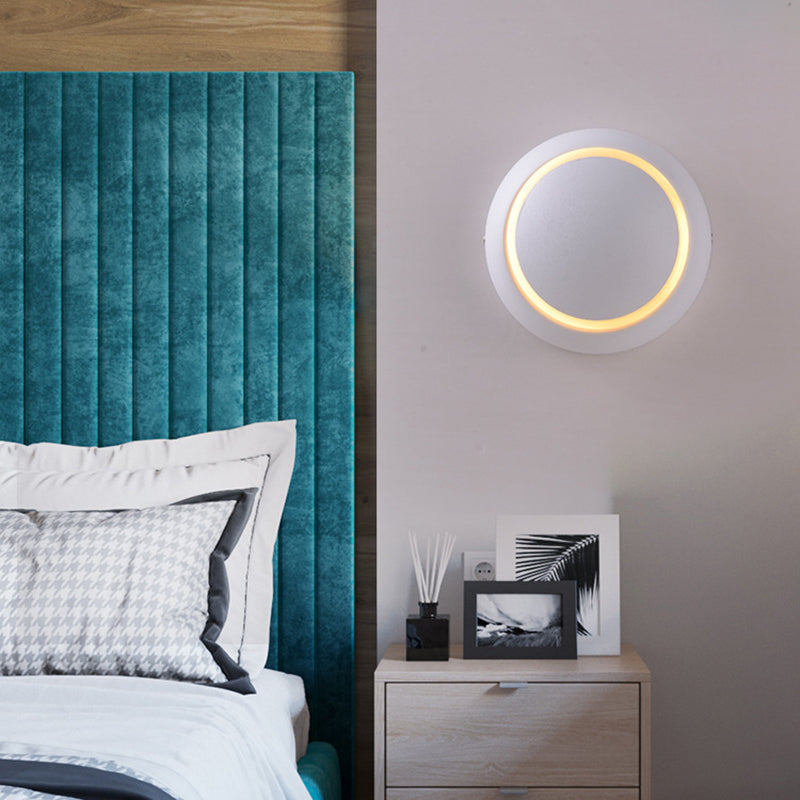 White LED Rotatable Moon Wall Lamp