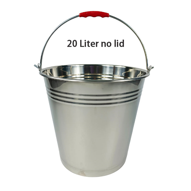 Stainless Steel Utility Bucket, Pail with Carry Handle