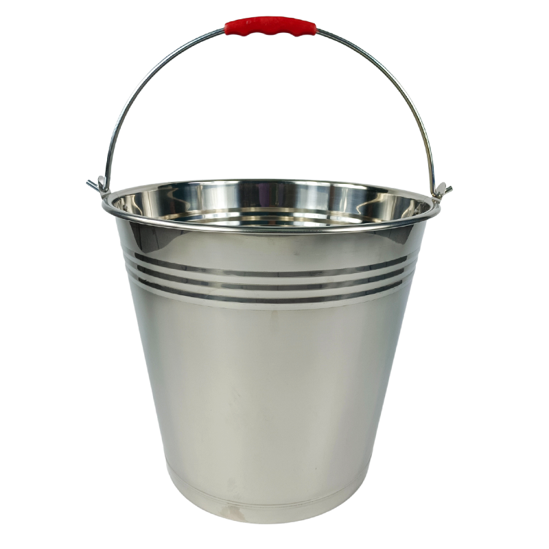 Stainless Steel Utility Bucket, Pail with Carry Handle