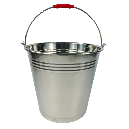 Stainless Steel Utility Bucket, Pail with Carry Handle