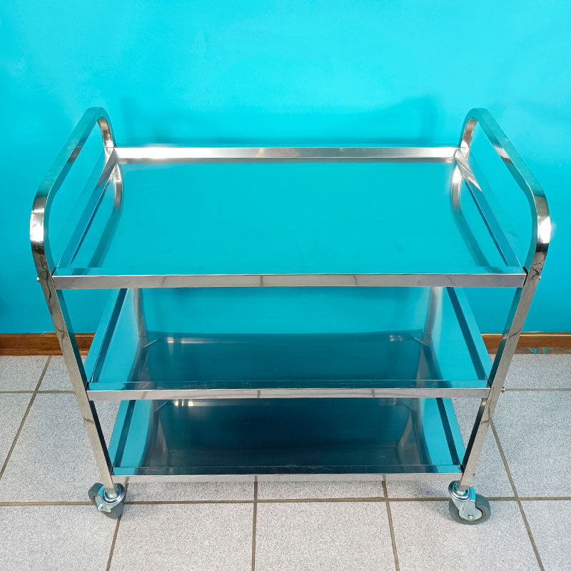 Stainless Steel 3 Tier Trolley, Utility Cart