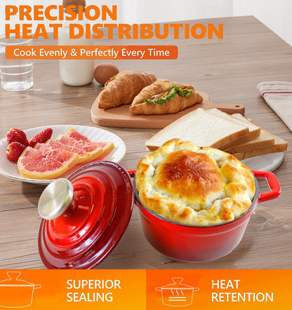 La Cocina Cast Iron Mini Casserole 14cm 0.95L