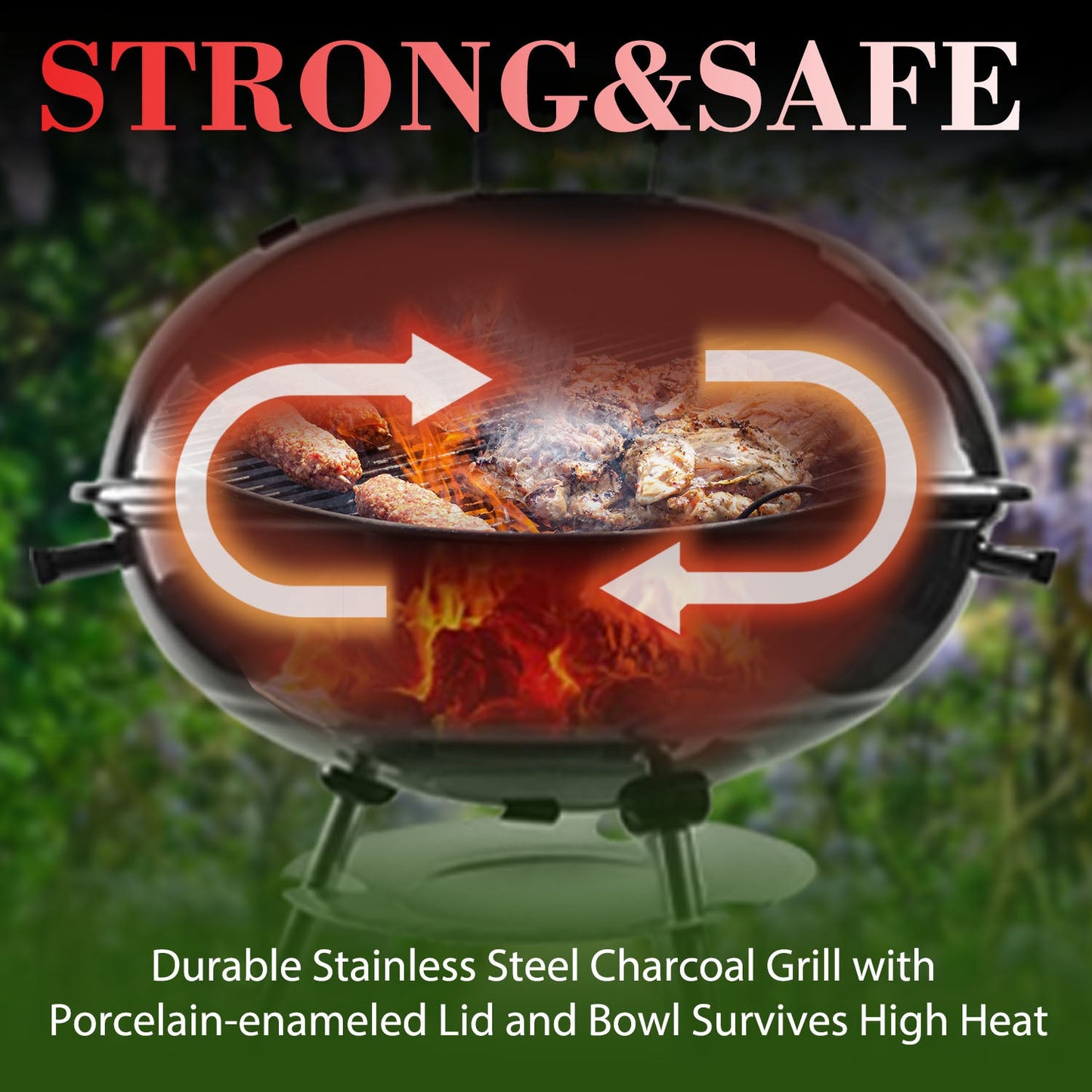 Kettle Braai 18inch (47cm) Medium Portable