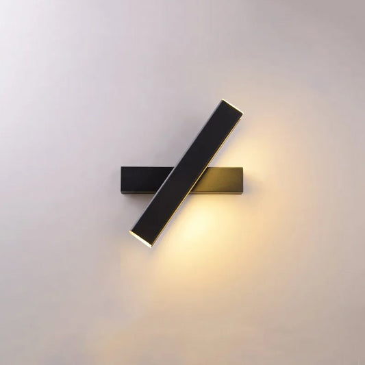 Black Rotatable Bedside Wall Lamp