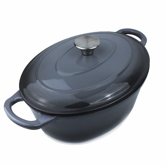 BV Cast Iron Oval Casserole Pot 28cm