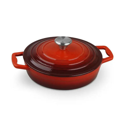 La Cocina Cast Iron Shallow Casserole 22cm 1.9L (one pot only)