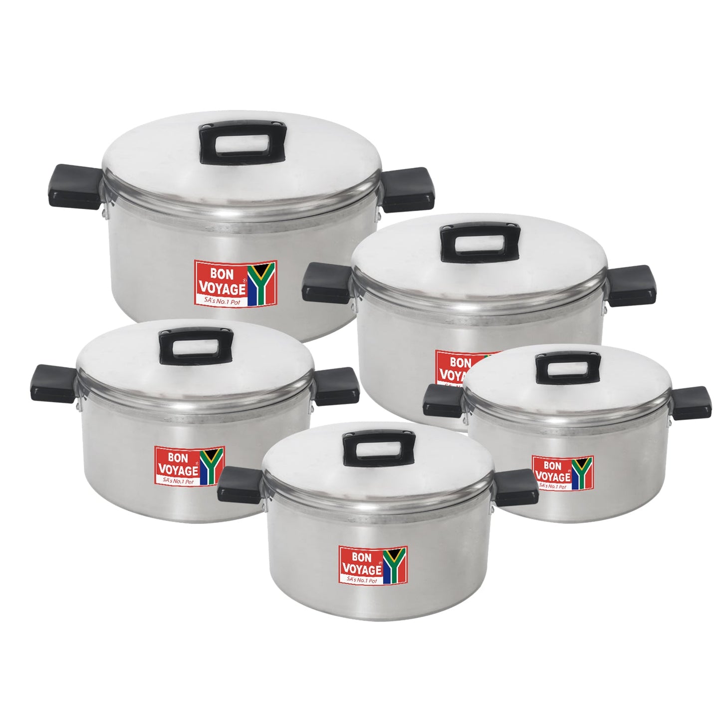 Bon Voyage 10 Piece Pots Set with Bakelite Handles