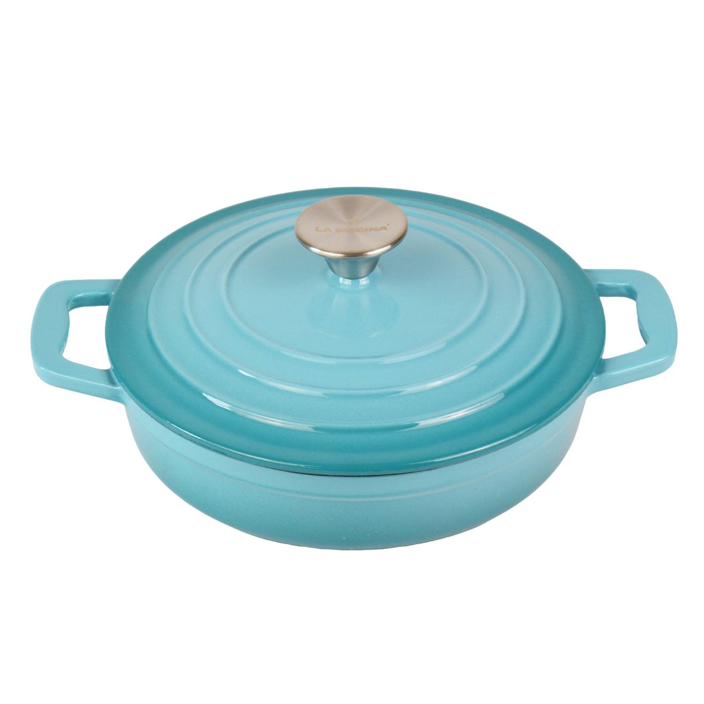 La Cocina Cast Iron Shallow Casserole 22cm 1.9L (one pot only)