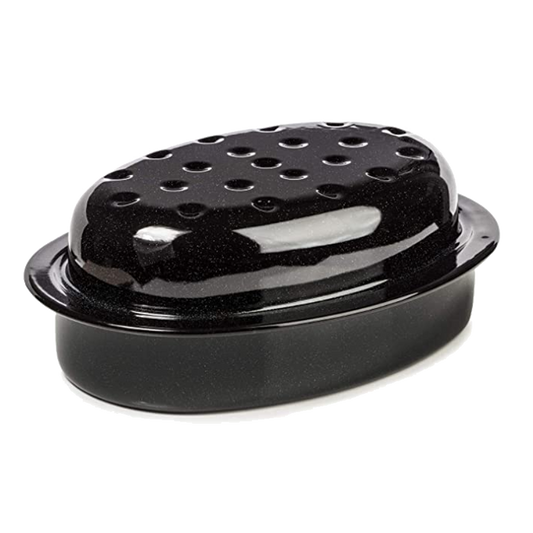 Big5 Enamel Roaster Oval Covered