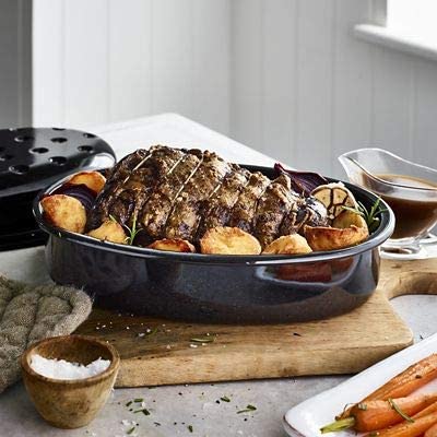 Big5 Enamel Roaster Oval Covered